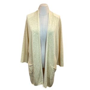 Eileen Fisher Linen Blend Open Cardigan